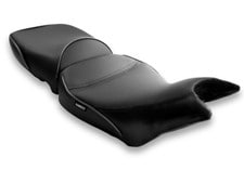 Sargent Cycle Product's cycle gear for the 2024+ Triumph Tiger 900 motorcycle is available in Performance Plus all black front & rear seat with optional OEM-integrated heat.